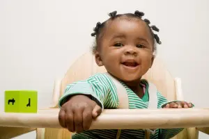 Baby in a high chair