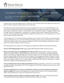 Childrens Health in the Presidents 2017 Budget_Page_1