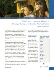 TANF Supplemental Grants: Reforming and Restoring Support for Children Who Need it Most