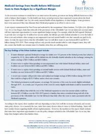 ACA Medicaid Savings Dorn Fact Sheet
