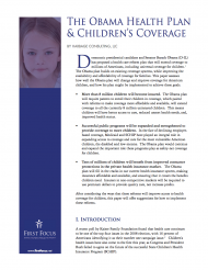 Childrens Health Obama Plan 2008